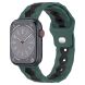 Ремінець Deexe Flex Series для Apple Watch 46 / 45 / 44 / SE 44 / 42 (Series 1-3) / Ultra / Ultra 2 / Ultra 3 - Olive Green / Black (251892OB). Фото 4 з 6