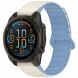 Ремешок Deexe Flexible Fit для часов Garmin c креплением Quick Fit 26mm - White / Mist Blue (369100WL). Фото 2 из 8