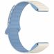 Ремешок Deexe Flexible Fit для часов Garmin c креплением Quick Fit 26mm - White / Mist Blue (369100WL). Фото 4 из 8