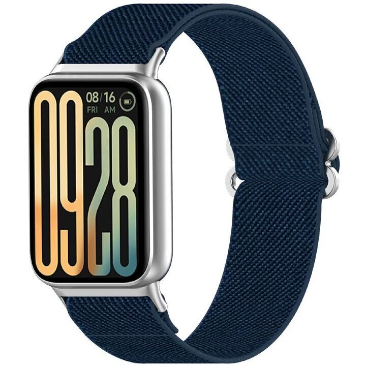 Ремешок Deexe Knitted Strap для Xiaomi Redmi Watch 4 / 5 / Mi Smart Band 8 Pro / Band 9 Pro - Midnight Blue: фото 2 из 9