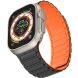 Ремінець Deexe Magnetic Band для Apple Watch 46 / 45 / 44 / SE 44 / 42 (Series 1-3) / Ultra / Ultra 2 / Ultra 3 - Black / Orange (251890BO). Фото 4 з 4