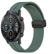 Ремінець Deexe Magnetic Braselet для годинників з шириною кріплення 22 мм - Dark Green: фото 1 з 8
