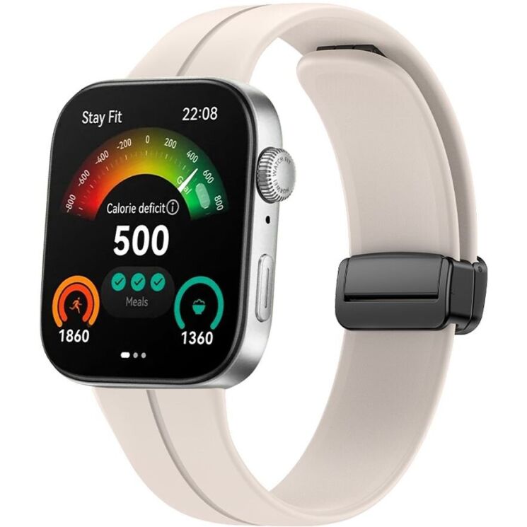 Ремешок Deexe Magnetic Braselet для Huawei Watch Fit 3 - Starlight: фото 2 из 5