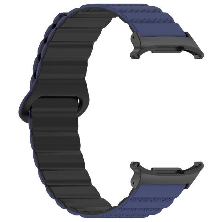 Ремешок Deexe Magnetic Strap для Samsung Galaxy Watch Ultra (47mm) - Dark Blue / Black: фото 4 из 7