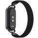 Ремешок Deexe Nylon Woven для Xiaomi Mi Smart Band 8 / Band 9 / Band 10 - Black (326050B). Фото 1 из 5
