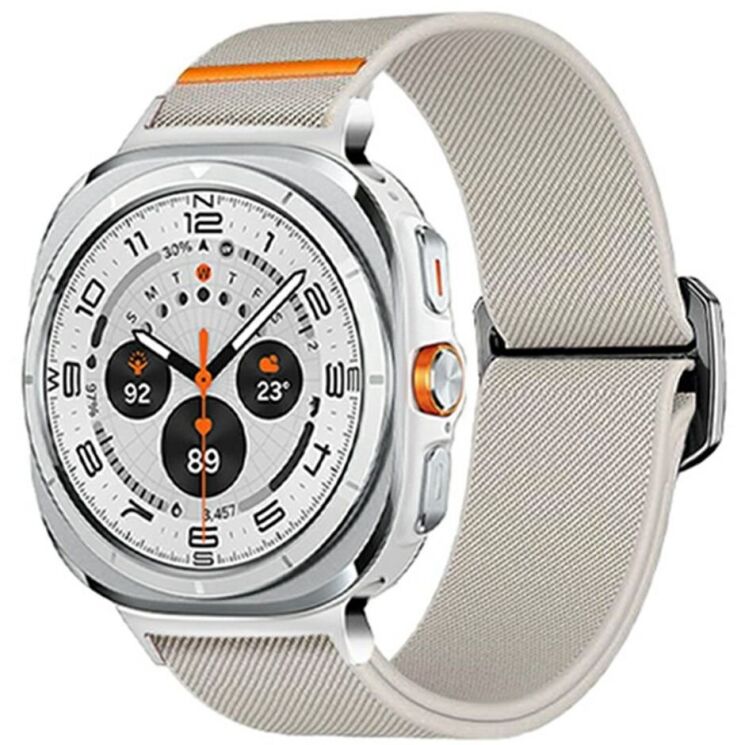 Ремінець Deexe Orbit Flex для Samsung Galaxy Watch Ultra - Starlight: фото 2 з 5