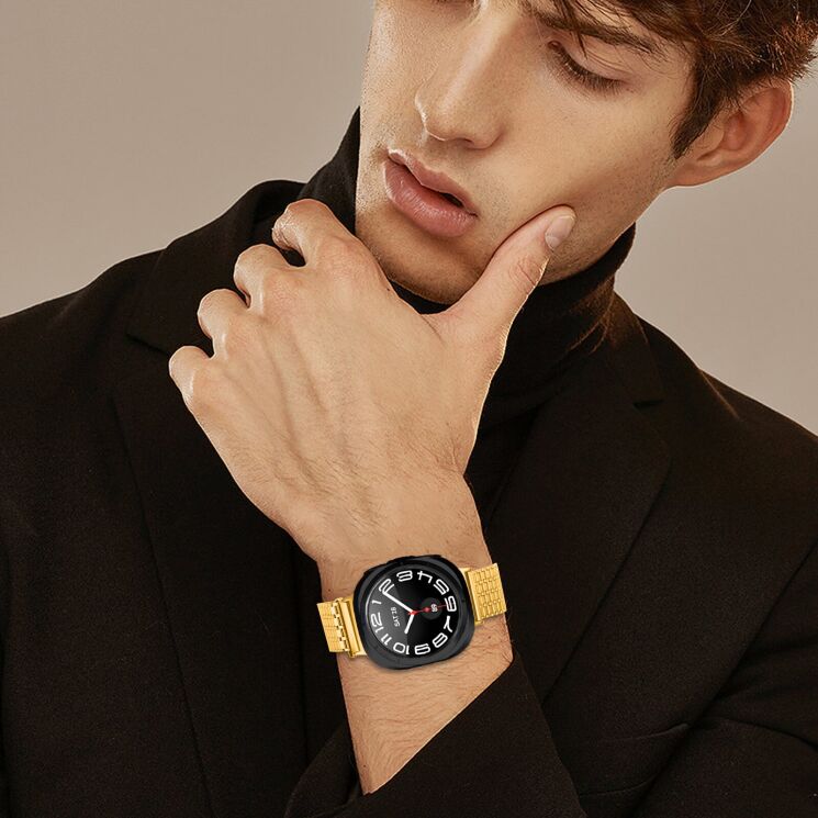 Ремешок Deexe Pulsar для Samsung Galaxy Watch Ultra (2025) - Silver: фото 5 из 7
