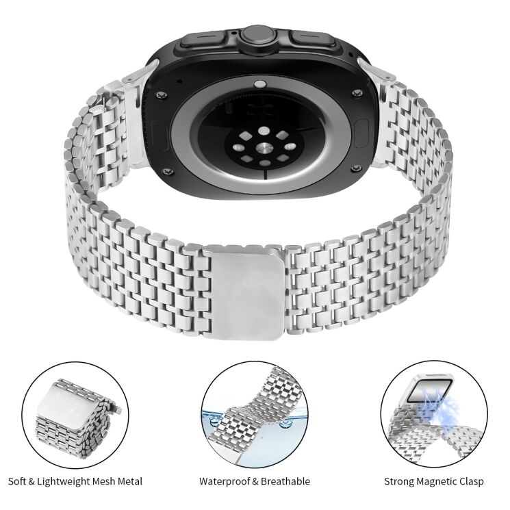 Ремешок Deexe Pulsar для Samsung Galaxy Watch Ultra (2025) - Silver: фото 3 из 7