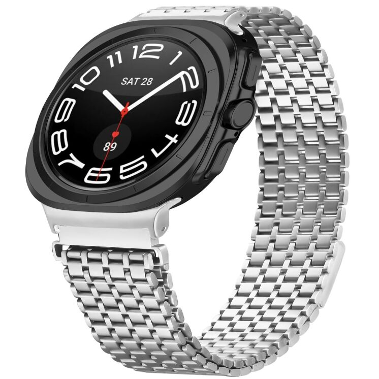 Ремешок Deexe Pulsar для Samsung Galaxy Watch Ultra (2025) - Silver: фото 2 из 7