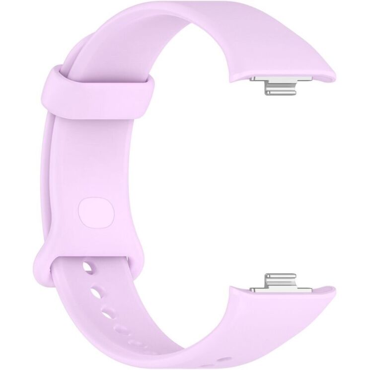 Ремешок Deexe Silicone Band для Xiaomi Mi Smart Band 9 Pro - Lilac Purple: фото 3 из 12