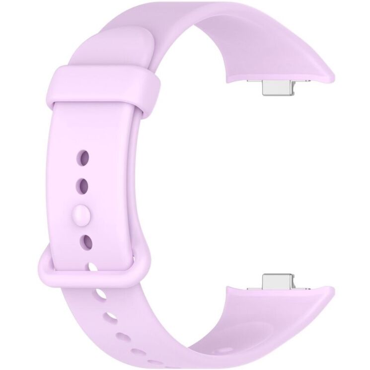 Ремешок Deexe Silicone Band для Xiaomi Mi Smart Band 9 Pro - Lilac Purple: фото 2 из 12
