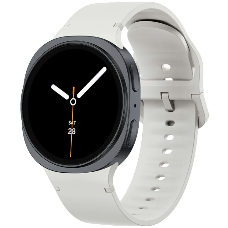 Ремінець Deexe Soft Silicone для Samsung Galaxy Watch 8 (40/44mm) / 8 Classic - White: фото 2 з 6