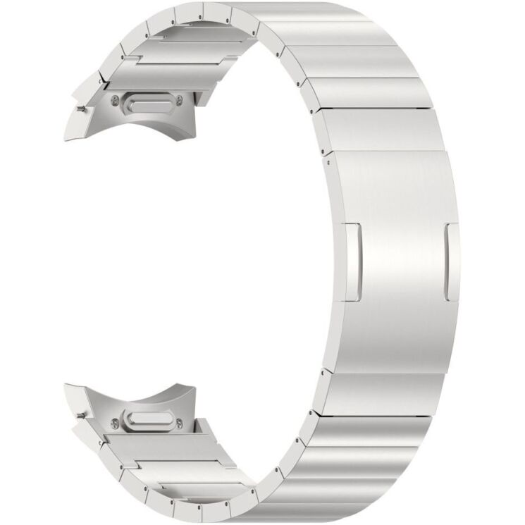Ремешок Deexe Titanium Steel для Samsung Galaxy Watch 4 / 4 Classic / 5 / 5 Pro / 6 / 6 Classic / 7 / FE - Silver: фото 3 из 5