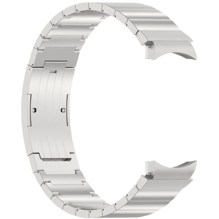 Ремешок Deexe Titanium Steel для Samsung Galaxy Watch 4 / 4 Classic / 5 / 5 Pro / 6 / 6 Classic / 7 / FE - Silver: фото 2 из 5