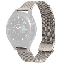Ремінець DUX DUCIS Milanese Pro для годинників з шириною кріплення 22 мм - Lite Silver: фото 1 з 9