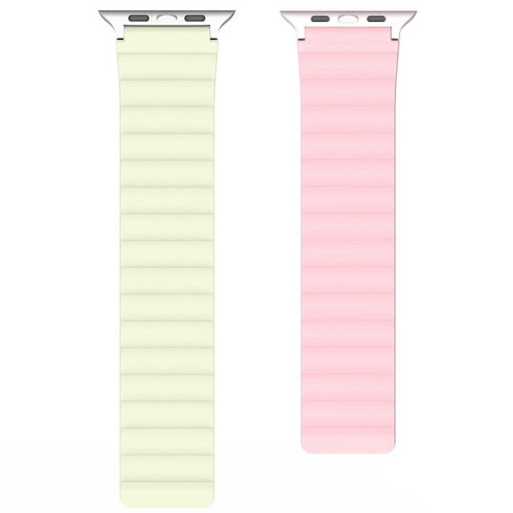 Ремешок DUX DUCIS SD Series для Apple Watch 42 (Series 10) / 41 / 40 / SE 40 / 38 - Pink / Green: фото 3 из 10