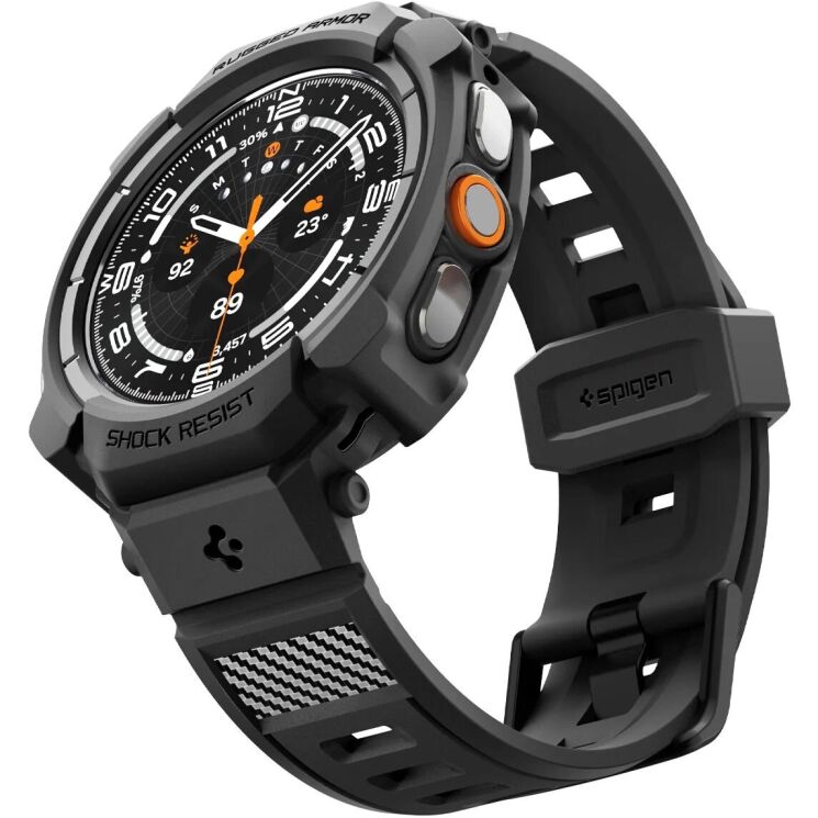 Ремешок Spigen Rugged Armor Pro для Samsung Galaxy Watch Ultra 2 (ACS11612) - Black: фото 1 из 12