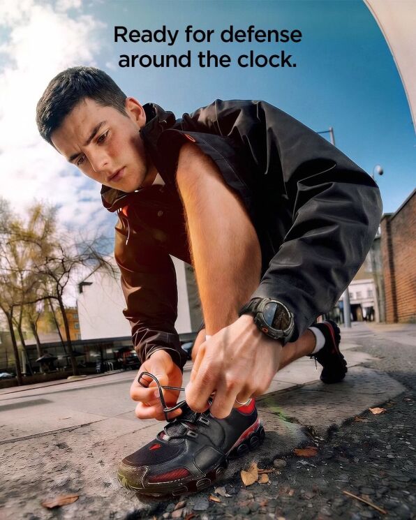 Ремешок Spigen Rugged Armor Pro для Samsung Galaxy Watch Ultra 2 (ACS11612) - Black: фото 8 из 12
