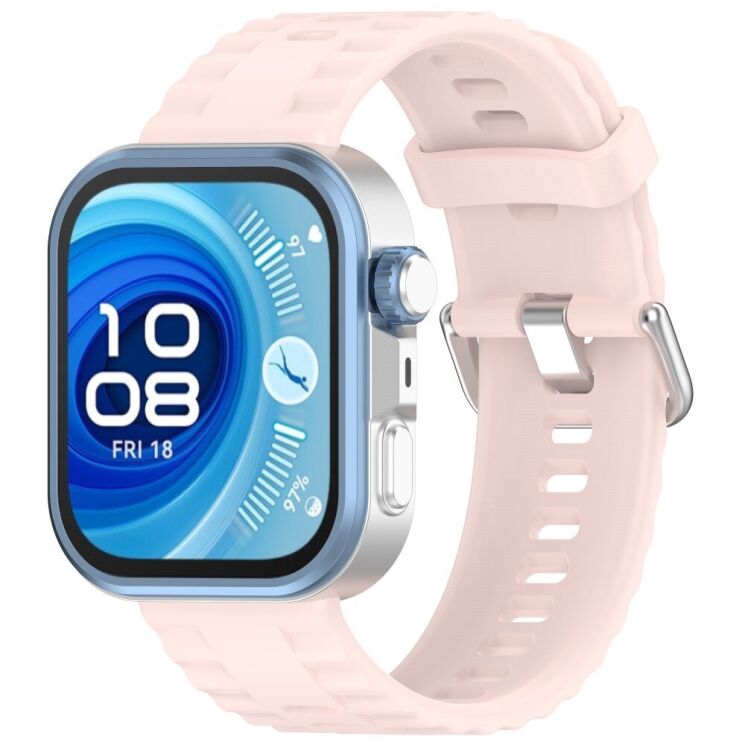 Ремешок UniCase Silicone Strap для Huawei Watch Fit 3 / Fit 4 / Fit 4 Pro - Light Pink: фото 3 из 7