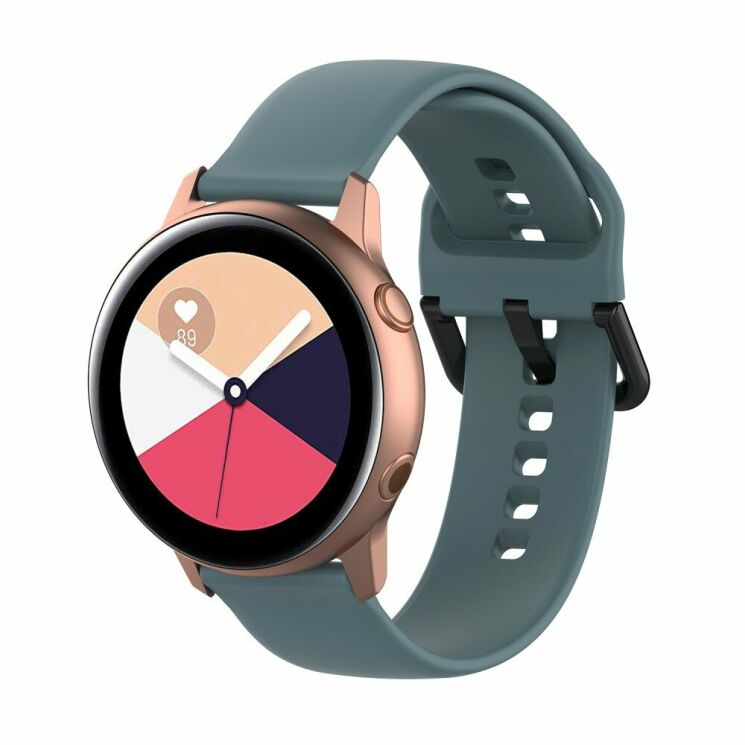 Ремешок UniCase Silicone Strap для Samsung Watch Active / Active 2 40mm / Active 2 44mm - Grey: фото 1 из 3