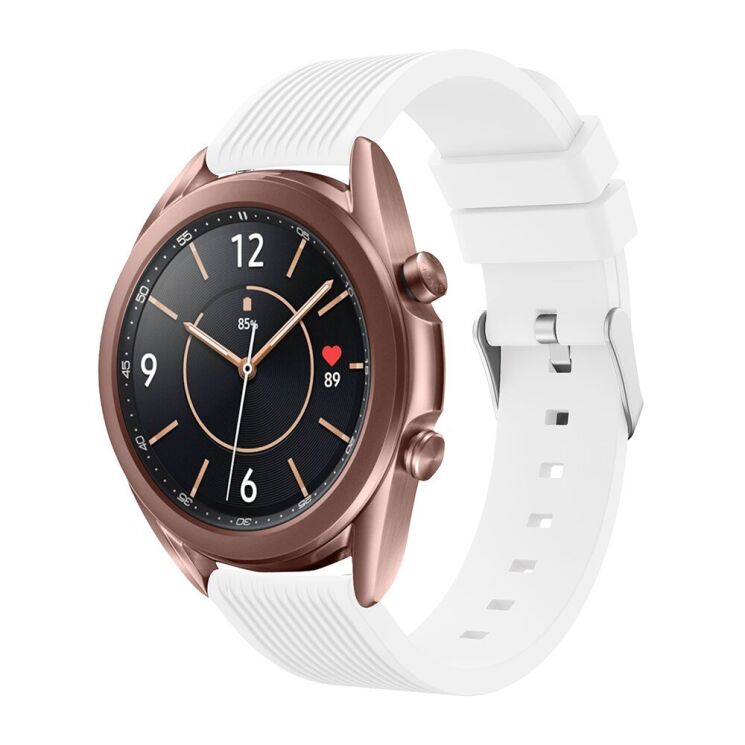 Ремешок UniCase Soft Line для Samsung Galaxy Watch 3 (41mm) - White: фото 4 из 4