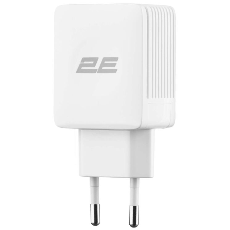 Сетевое зарядное устройство 2Е Wall Charger 12W (2USB, 2.1A) + кабель USB to Type-C (2E-WC1USB2.1A-CC) - White: фото 2 из 7