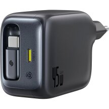 Сетевое зарядное устройство Baseus EnerCore CJ11 2C (45W) + кабель Type-C (E0120G00) - Black: фото 1 из 18