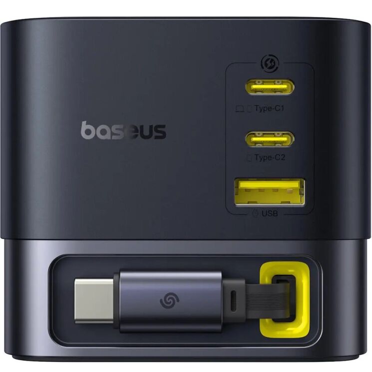 Сетевое зарядное устройство Baseus Super GaN Desktop 100W (2Type-C+USB) + кабель Type-C (P10164001123-00) - Black: фото 2 из 28