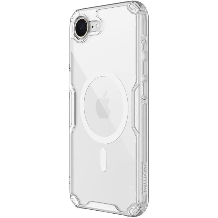 Силиконовый чехол NILLKIN Nature TPU Pro Magnetic для Apple iPhone 16e - Transparent: фото 2 из 11