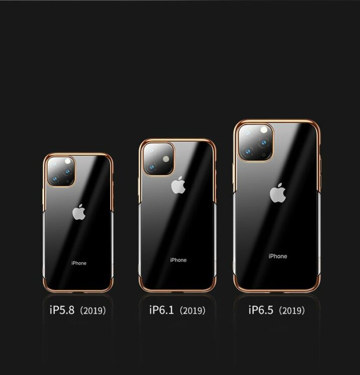 Силиконовый (TPU) чехол BASEUS Shining Series для Apple iPhone 11 Pro Max - Silver: фото 14 из 15