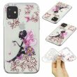 Силиконовый (TPU) чехол Deexe Pretty Glossy для Apple iPhone 11 - Butterfly Girl (269123I)
