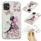 Силіконовий (TPU) чохол Deexe Pretty Glossy для Apple iPhone 11 - Butterfly Girl (269123I)