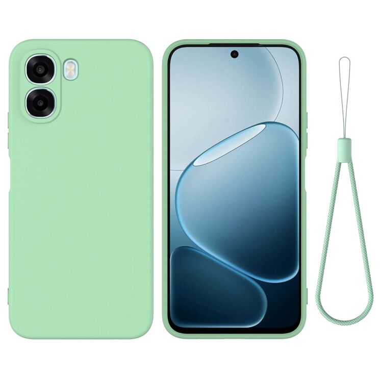 Силіконовий (TPU) чохол Deexe Silicone Case для OPPO A6x - Green: фото 1 з 9