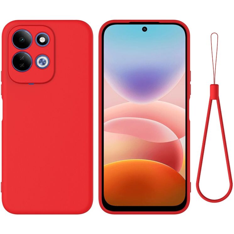 Силіконовий (TPU) чохол Deexe Silicone Case для Xiaomi Redmi 17 - Red: фото 1 з 9