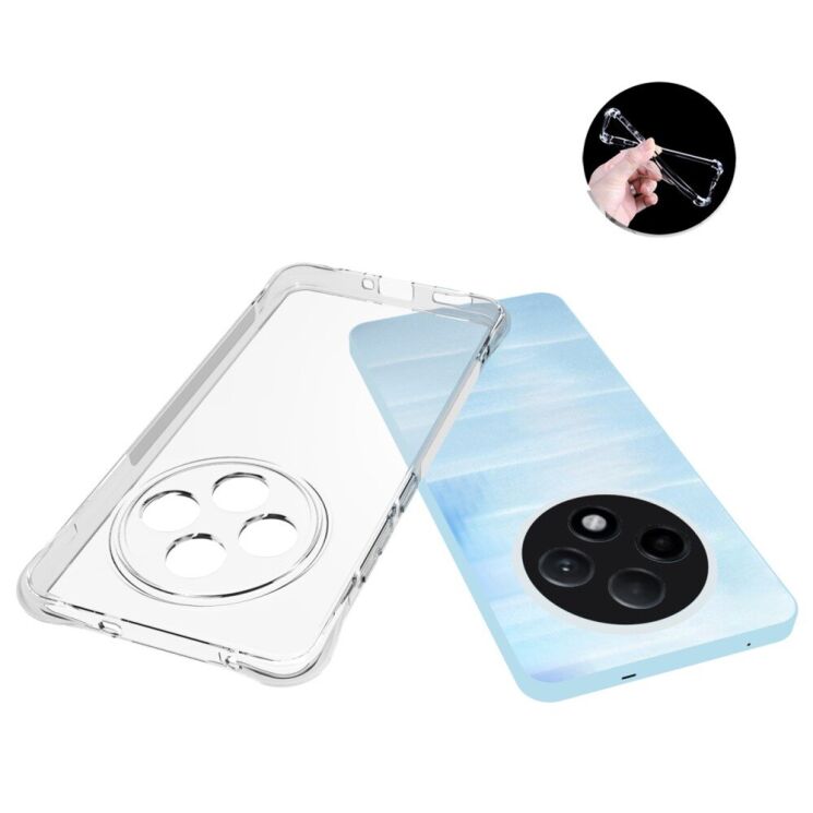 Силиконовый (TPU) чехол Deexe UltraThin для OPPO Reno 12 F/FS - Transparent: фото 4 из 5