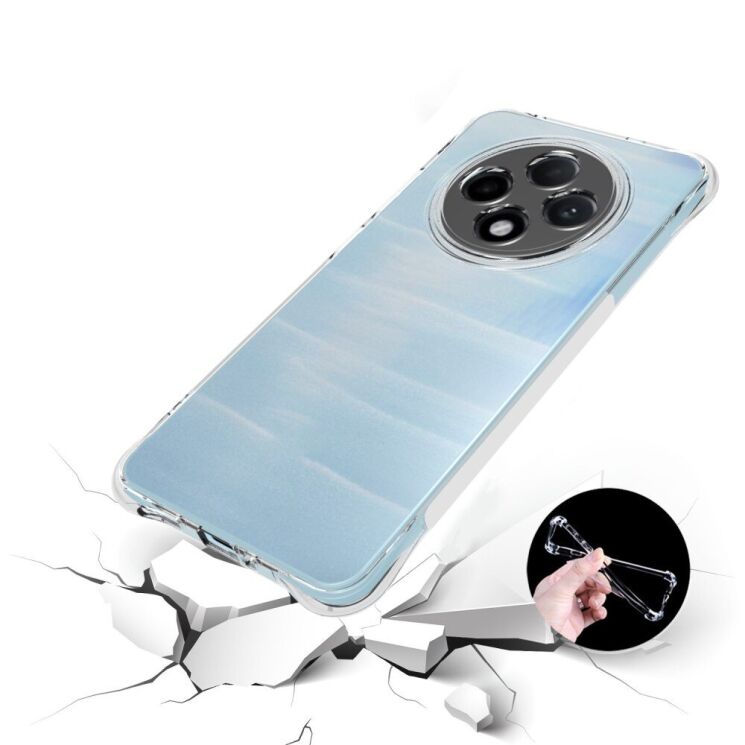 Силиконовый (TPU) чехол Deexe UltraThin для OPPO Reno 12 F/FS - Transparent: фото 3 из 5