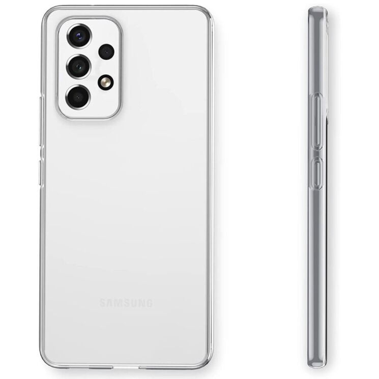 Силиконовый (TPU) чехол Deexe UltraThin для Samsung Galaxy A53 (A536) - Transparent: фото 3 из 7