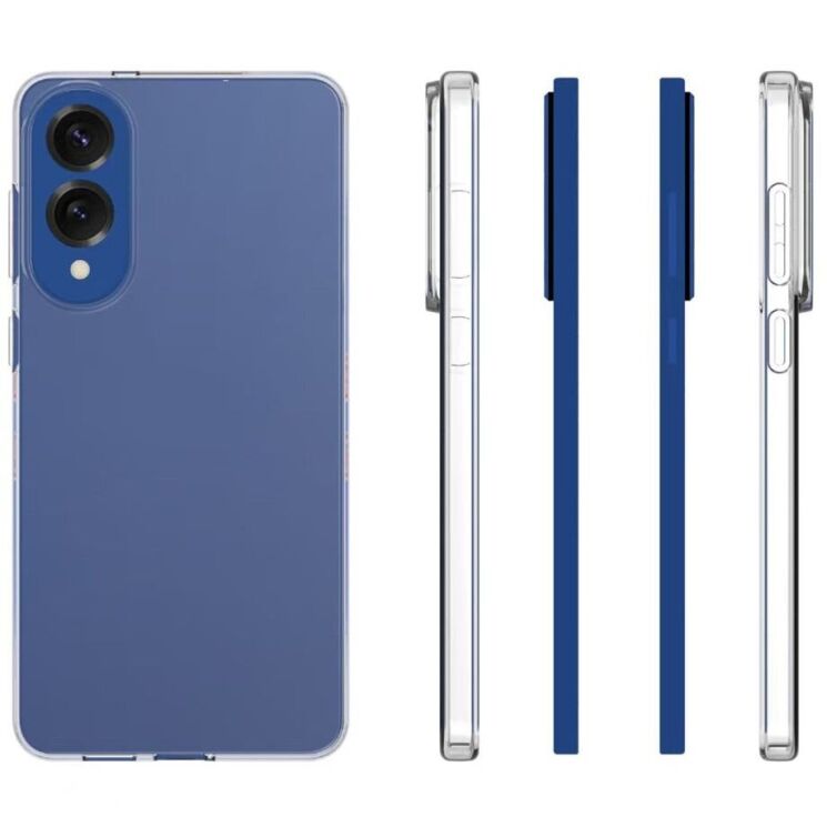 Силиконовый (TPU) чехол Deexe UltraThin для Samsung Galaxy S25 Edge (S937) - Transparent: фото 5 из 5