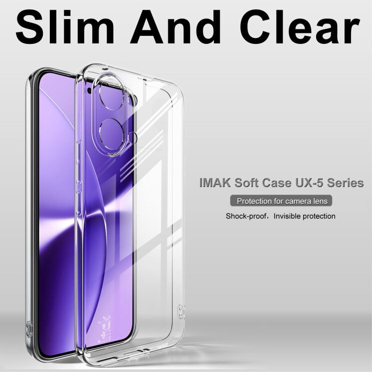 Силиконовый (TPU) чехол IMAK UX-5 Series для Xiaomi Poco X8 Pro - Transparent (409063T) Силиконовый (TPU) чехол IMAK UX-5 Series для Xiaomi Poco X8 Pro - Transparent: фото 3 из 7