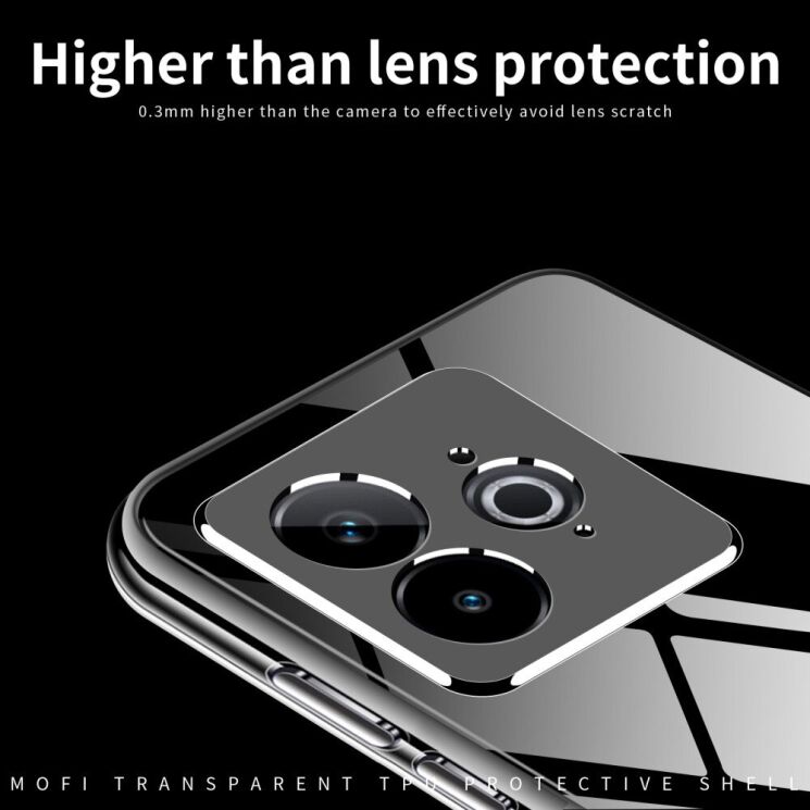 Силиконовый (TPU) чехол MOFI Thin Guard для Realme GT 7 Pro - Transparent: фото 5 из 10