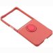 Силиконовый (TPU) чехол с кольцом Deexe Color Shell (FF) для Samsung Galaxy Flip 8 - Red (423529R). Фото 4 из 5