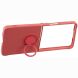Силиконовый (TPU) чехол с кольцом Deexe Color Shell (FF) для Samsung Galaxy Flip 8 - Red (423529R). Фото 3 из 5