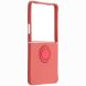 Силиконовый (TPU) чехол с кольцом Deexe Color Shell (FF) для Samsung Galaxy Flip 8 - Red (423529R). Фото 2 из 5