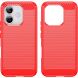 Силиконовый (TPU) чехол UniCase Carbon для Honor 600 Lite - Red (411806R). Фото 2 из 10