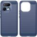 Силиконовый (TPU) чехол UniCase Carbon для Realme 16 Pro - Blue (428002L). Фото 2 из 8