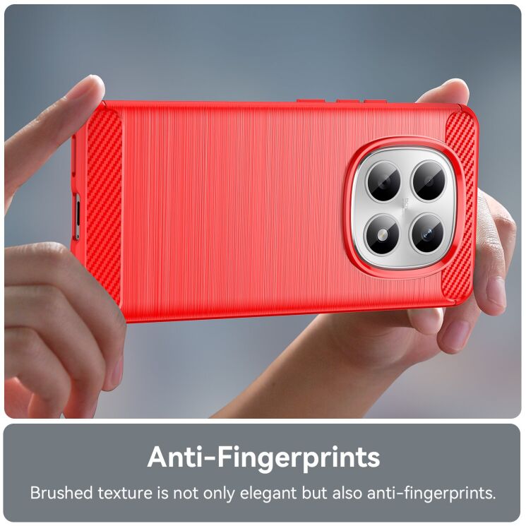 Силиконовый (TPU) чехол UniCase Carbon для Xiaomi Redmi Note 15 5G / Poco M8 5G - Black: фото 5 из 8