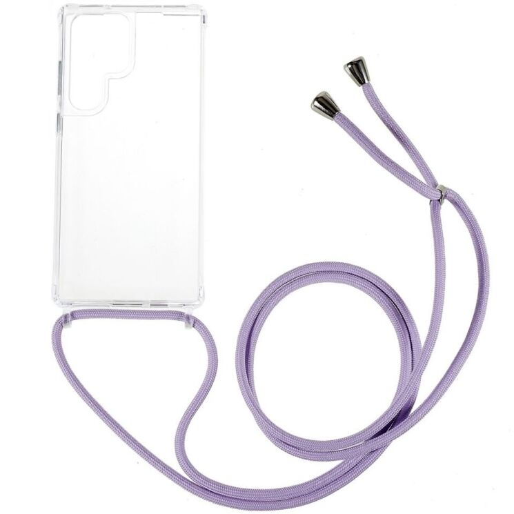 Силиконовый (TPU) чехол UniCase Carrying AirBag для Samsung Galaxy S23 Ultra (S918) - Purple: фото 1 из 6