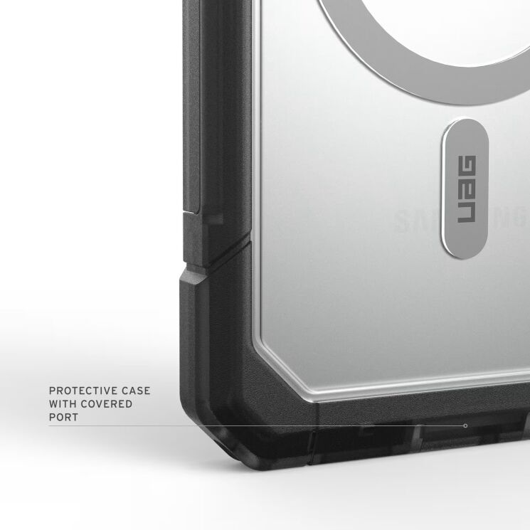 Ударопрочный чехол URBAN ARMOR GEAR Trooper MagSafe для Samsung Galaxy S26 Plus (S947) 214517114G31 - Clear / Ash: фото 10 из 11