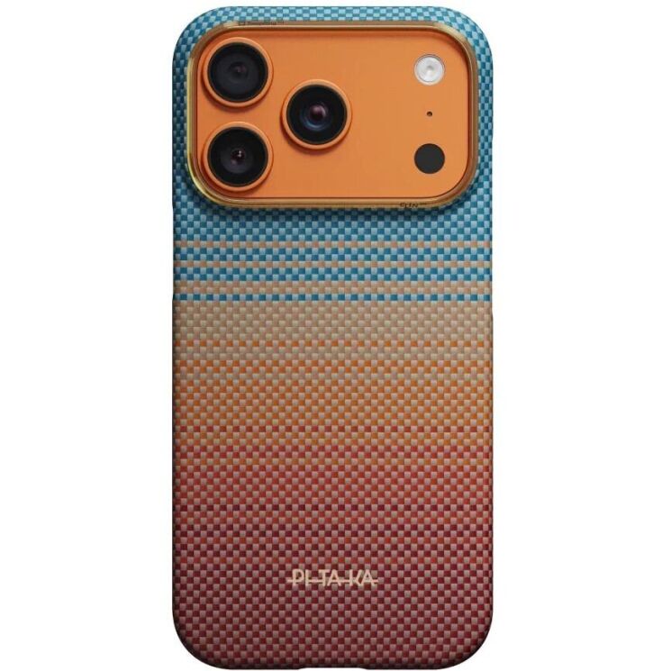 Ультратонкий чохол Pitaka Edge Case California Dream для iPhone 17 Pro (SCD1701P) - Cyan / Orange: фото 1 з 11
