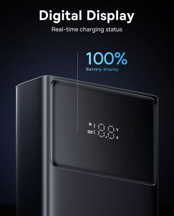 Зовнішній акумулятор Baseus Star-Lord Digital Display 65W (20000mAh) P10022906113-00 - Black: фото 10 з 11